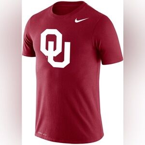 Nike Oklahoma Sooners Dri-Fit T-Shirt Crimson Red Men’s Size Large OU